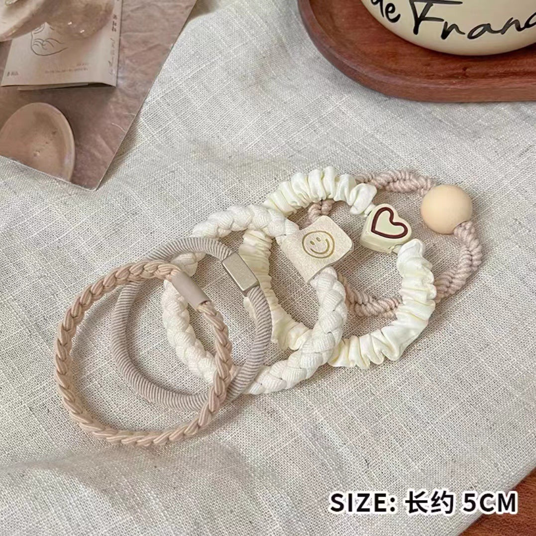 Wholesale Colored Large Circle Children's Hair Free Rubber Band Hair Rope